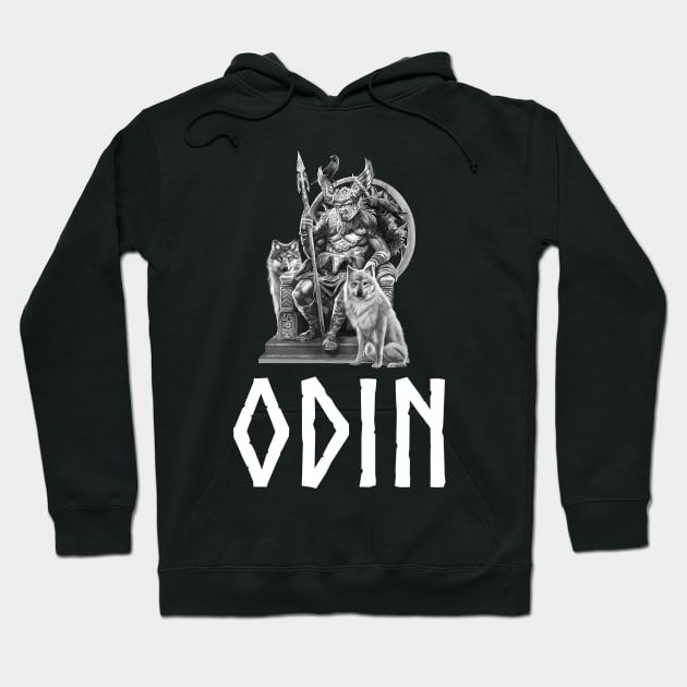 Viking Norse Mythology Scandinavian & Norwegian God Odin Hoodie by Styr Designs